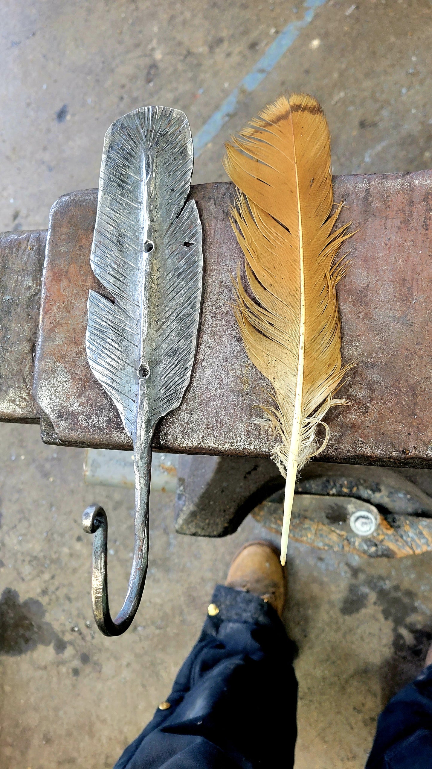 Feather Hook - 11 Inch – grandiandsonsmetalworks