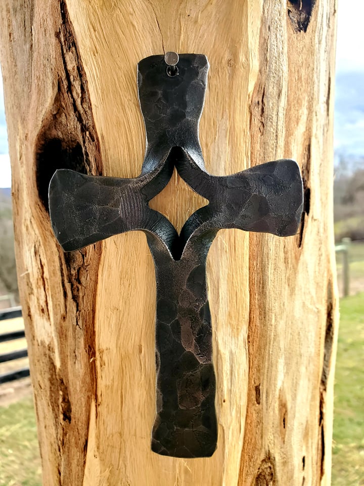 Steel Rip Cross Split-Iron Cross 6-inch – grandiandsonsmetalworks
